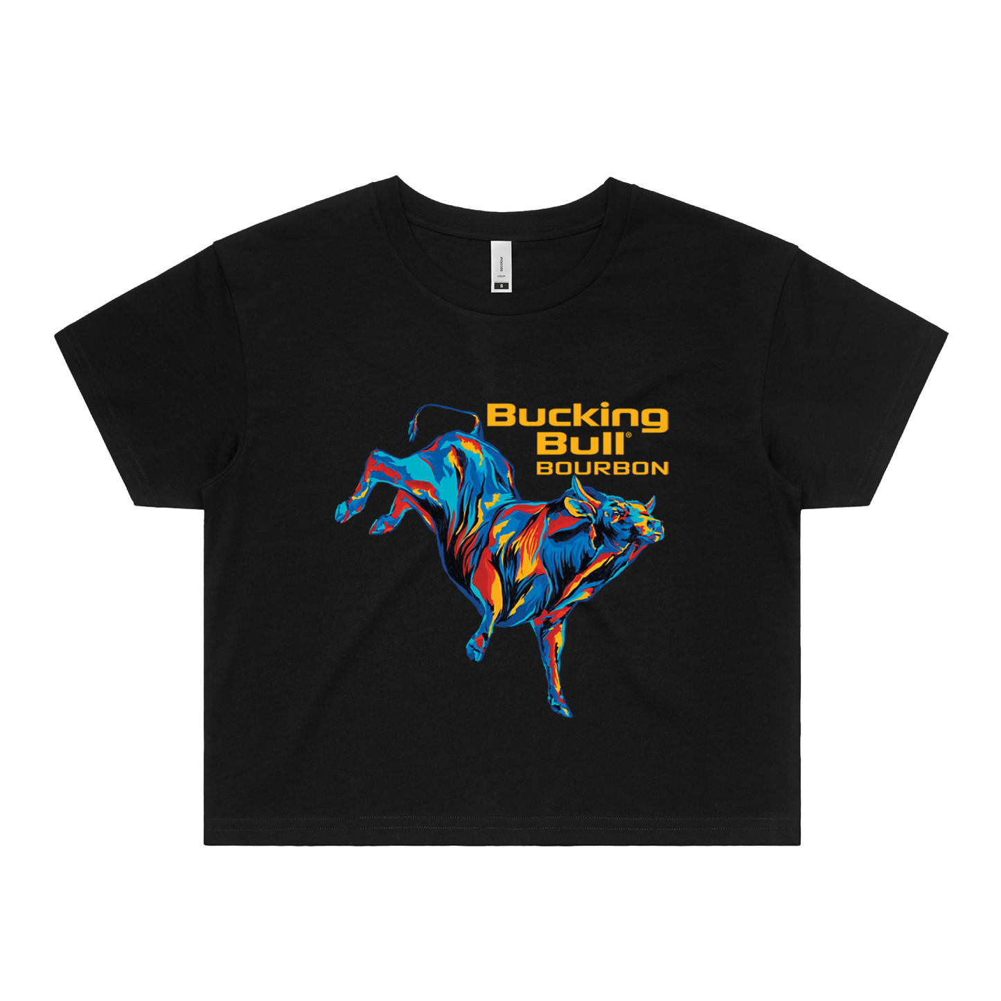 Bucking Bull Crop Top (Women) (Black)