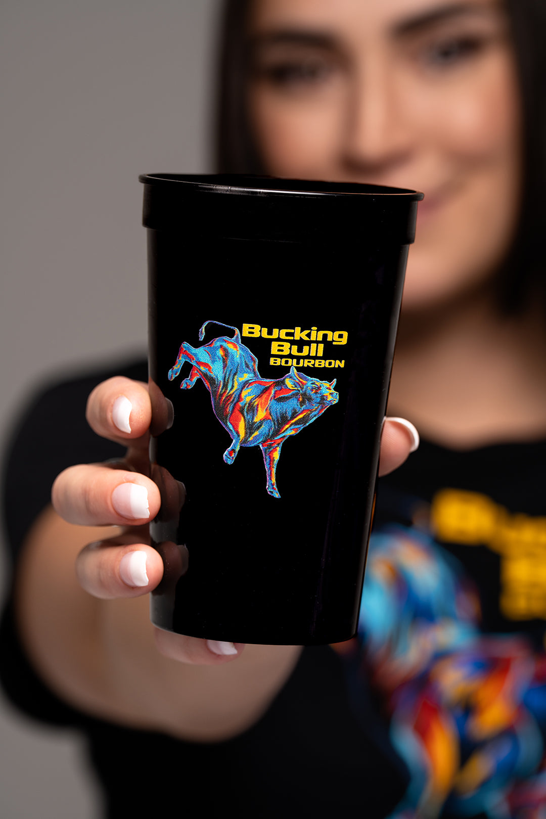 Bucking Bull Stadium Cup (22 oz.) (Black)